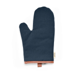 Keukenhandschoen van ecokatoen met aparte duim 280 g/m² kleur marineblauw vooraanzicht
