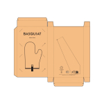 Keukenhandschoen van ecokatoen met aparte duim 280 g/m²