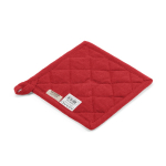 Pannenlap van gerecycled katoen met ophanglus 180 g/m² kleur rood tweede weergave