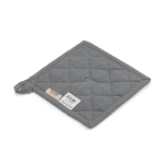 Pannenlap van gerecycled katoen met ophanglus 180 g/m² kleur grijs tweede weergave