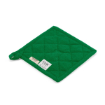 Pannenlap van gerecycled katoen met ophanglus 180 g/m² kleur groen tweede weergave