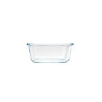 Herbruikbare lunchbox van borosilicaatglas en bamboe 480 ml kleur doorzichtig tweede detail weergave