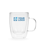 Dubbelwandige borosilicaatglazen beker 300ml hoofdweergave