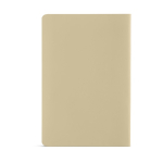 Blanco A5-notitieboek met  waterbestendige steenpapier kleur beige achter weergave