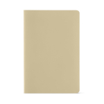 Blanco A5-notitieboek met  waterbestendige steenpapier kleur beige vooraanzicht