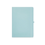 Notitieboek van gerecycled papier met harde kaft A4 kleur pastel blauw vooraanzicht