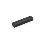 Pen van gerecycled aluminium met magnetische drukknop, zwarte inkt weergave in doos