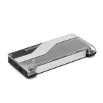Powerbank van gerecycled kunststof met ledscherm 10.000 mAh kleur zwart tweede weergave