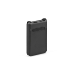 Powerbank van gerecycled kunststof met snelladen 6.000 mAh kleur zwart derde weergave
