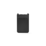 Powerbank van gerecycled kunststof met snelladen 6.000 mAh kleur zwart vooraanzicht