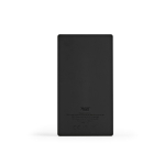 Powerbank van gerecycled plastic met ledscherm 20.000 mAh kleur zwart achter weergave