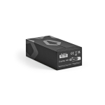 Powerbank van gerecycled plastic met ledscherm 20.000 mAh kleur zwart derde weergave