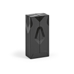 Powerbank van gerecycled plastic met ledscherm 20.000 mAh kleur zwart vierde weergave