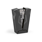 Powerbank van gerecycled plastic met ledscherm 20.000 mAh kleur zwart vijfde weergave