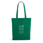 Tas van gerecycled katoen en RPET met lange handvatten 220 g/m2 hoofdweergave