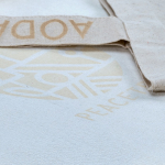Tas van gerecycled katoen en polyester met juten bodem 220 g/m² kleur naturel gedetailleerde weergave