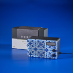 Draadloze luidspreker van gerecycled plastic met lcd-scherm 15 W kleur zwart tweede weergave