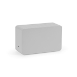 Draadloze luidspreker van gerecycled plastic met lcd-scherm 15 W kleur zilver tweede weergave