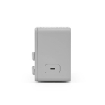 Draadloze luidspreker van gerecycled plastic met lcd-scherm 15 W kleur zilver derde weergave