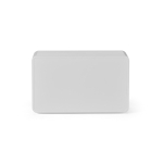 Draadloze luidspreker van gerecycled plastic met lcd-scherm 15 W kleur zilver achter weergave