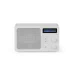 Draadloze luidspreker van gerecycled plastic met lcd-scherm 15 W kleur zilver vooraanzicht