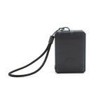 Gerecyclede draadloze speaker met geïntegreerde subwoofer 3 W kleur zwart achter weergave