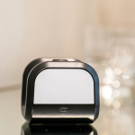 Draagbare speaker van gerecycled kunststof met krachtige bas 5 W kleur zwart sfeerweegave