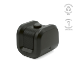 Draagbare speaker van gerecycled kunststof met krachtige bas 5 W kleur zwart