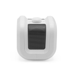 Draagbare speaker van gerecycled kunststof met krachtige bas 5 W kleur wit tweede weergave