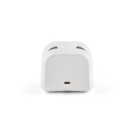 Draagbare speaker van gerecycled kunststof met krachtige bas 5 W kleur wit derde weergave