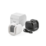 Draagbare speaker van gerecycled kunststof met krachtige bas 5 W tweede weergave