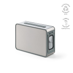 Draadloze speaker van gerecycled plastic met 15 m bereik en 80 W kleur zilver