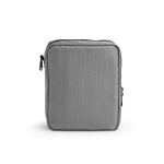 Reisorganizer van gerecycled polyester met haak 4,5 L kleur grijs tweede weergave