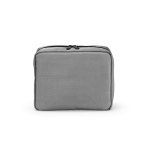 Reisorganizer van gerecycled polyester met haak 4,5 L kleur grijs achter weergave