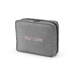 Reisorganizer van gerecycled polyester met haak 4,5 L kleur grijs