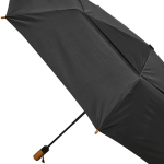 Automatische opvouwbare stormparaplu van gerecycled plastic Ø119 kleur zwart vijfde weergave