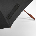 Elegante windbestendige houten paraplu, automatisch Ø122 kleur zwart achtste weergave