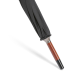 Elegante windbestendige houten paraplu, automatisch Ø122 kleur zwart tweede detail weergave