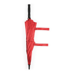 Stormparaplu van gerecycled kunststof met rechte handgreep Ø100 kleur rood vijfde weergave