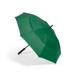 Stormparaplu van gerecycled kunststof met rechte handgreep Ø100 kleur donkergroen vierde weergave