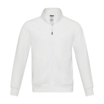 Unisex sweater van gerecycled katoen en polyester 320 g/m2 Elevate NXT kleur wit tweede weergave voorkant