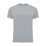 Sportshirt van 100% polyester voor heren 135 g/m2 Roly kleur grijs