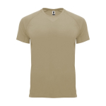 Sportshirt van 100% polyester voor heren 135 g/m2 Roly kleur taupe