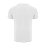 Sportshirt van 100% polyester voor kinderen 135 g/m2 Roly kleur wit tweede weergave achterkant