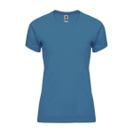Sportshirt van 100% polyester voor dames 135 g/m2 Roly kleur donkerblauw