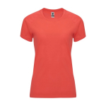 Sportshirt van 100% polyester voor dames 135 g/m2 Roly kleur koraal