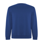 Unisex trui van bio katoen en gerecycled polyester 300 g/m2 Roly kleur koningsblauw