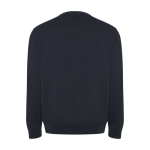 Unisex trui van bio katoen en gerecycled polyester 300 g/m2 Roly kleur marineblauw tweede weergave achterkant