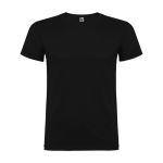 T-shirt van 100% katoen voor heren 155 g/m2 Roly Beagle kleur zwart