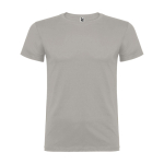 T-shirt van 100% katoen voor heren 155 g/m2 Roly Beagle kleur grijs